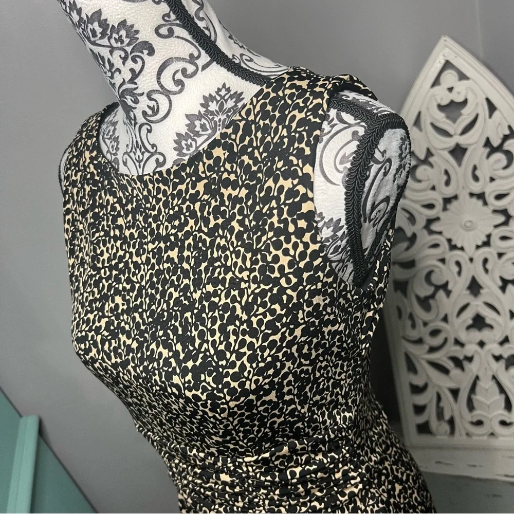 Jessica Howard Ditsy Floral Geo Sleeveless Dress Size 6 NWOT Wedding Guest - Picture 9 of 14